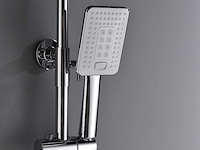 Mawialux thermostatisch opbouw regendoucheset - chroom met wit - afbeelding 5 van  29