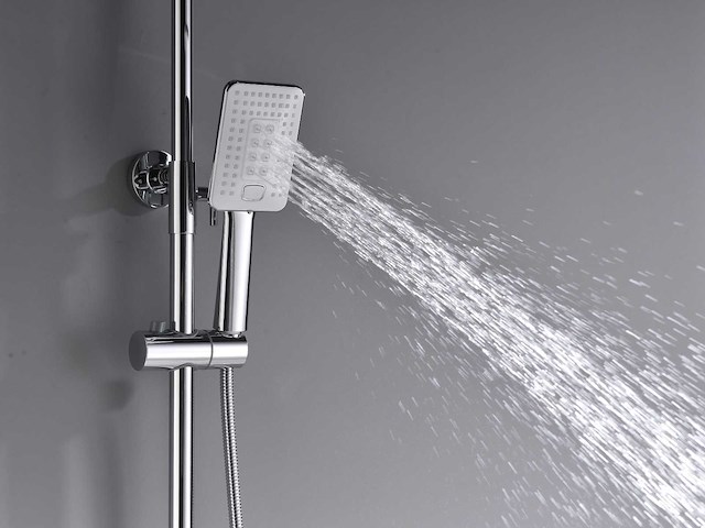 Mawialux thermostatisch opbouw regendoucheset - chroom met wit - afbeelding 7 van  29