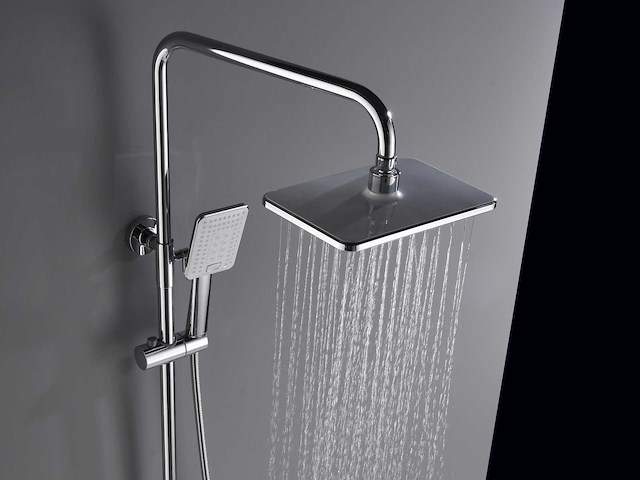 Mawialux thermostatisch opbouw regendoucheset - chroom met wit - afbeelding 26 van  29