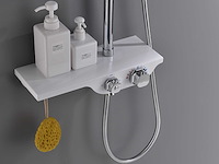 Mawialux thermostatisch opbouw regendoucheset - chroom met wit - afbeelding 28 van  29