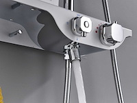 Mawialux thermostatisch opbouw regendoucheset - chroom met wit - afbeelding 2 van  13