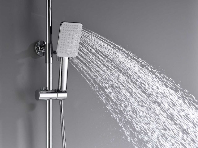 Mawialux thermostatisch opbouw regendoucheset - chroom met wit - afbeelding 3 van  13