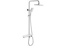 Mawialux thermostatisch opbouw regendoucheset - chroom met wit - afbeelding 1 van  13