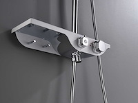 Mawialux thermostatisch opbouw regendoucheset - chroom met wit - afbeelding 12 van  12