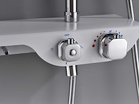 Mawialux thermostatisch opbouw regendoucheset - chroom met wit - afbeelding 1 van  29