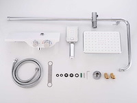 Mawialux thermostatisch opbouw regendoucheset - chroom met wit - afbeelding 9 van  29