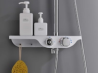 Mawialux thermostatisch opbouw regendoucheset - chroom met wit - afbeelding 28 van  29