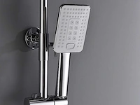Mawialux thermostatisch opbouw regendoucheset - chroom met wit - afbeelding 5 van  29