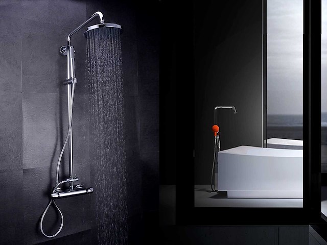 Mawialux thermostatisch opbouw regendoucheset - chroom - afbeelding 2 van  11