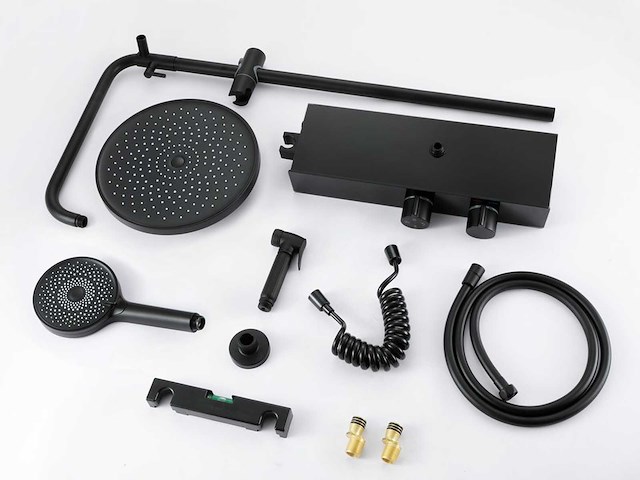 Mawialux thermostatisch opbouw regendoucheset - digitaal display - afbeelding 3 van  13