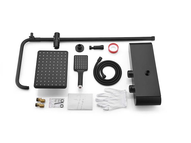 Mawialux thermostatisch opbouw regendoucheset - digitaal display - afbeelding 2 van  7