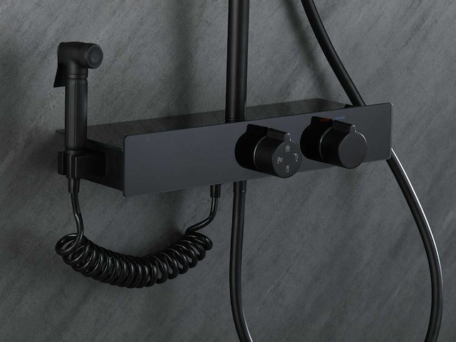 Mawialux thermostatisch opbouw regendoucheset - digitaal display - afbeelding 6 van  12