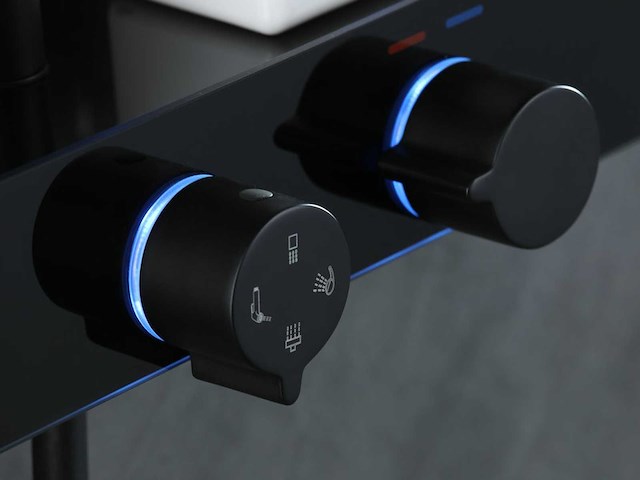Mawialux thermostatisch opbouw regendoucheset - digitaal display - afbeelding 9 van  12