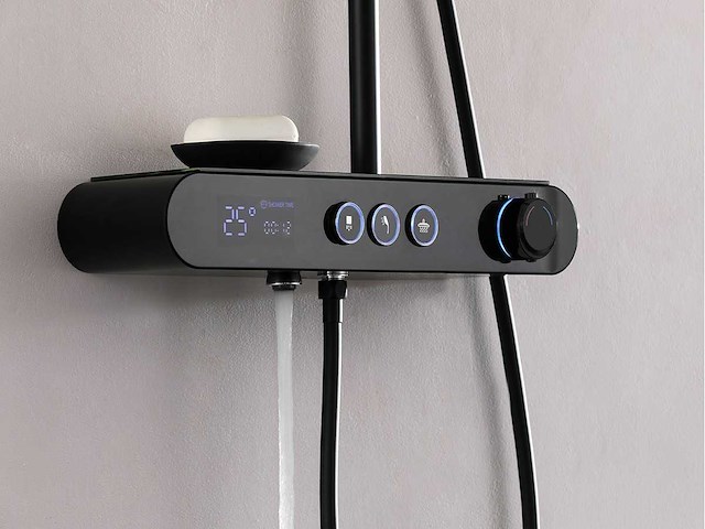 Mawialux thermostatisch opbouw regendoucheset - digitaal display - afbeelding 1 van  2