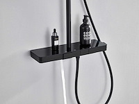 Mawialux thermostatisch opbouw regendoucheset - mat zwart - afbeelding 1 van  4
