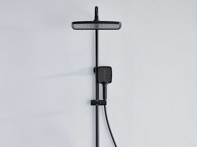 Mawialux thermostatisch opbouw regendoucheset - mat zwart - afbeelding 5 van  8