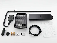 Mawialux thermostatisch opbouw regendoucheset - mat zwart - afbeelding 3 van  8