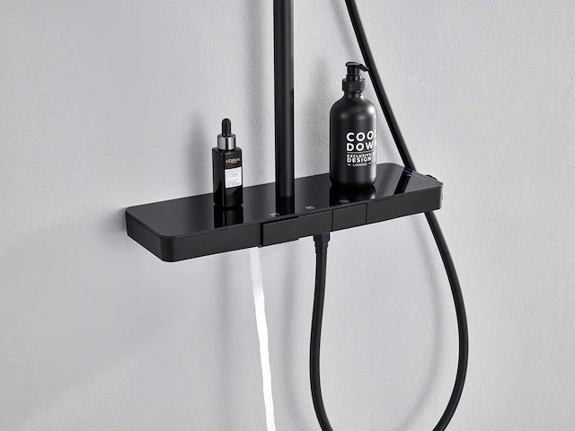 Mawialux thermostatisch opbouw regendoucheset - mat zwart - afbeelding 5 van  8