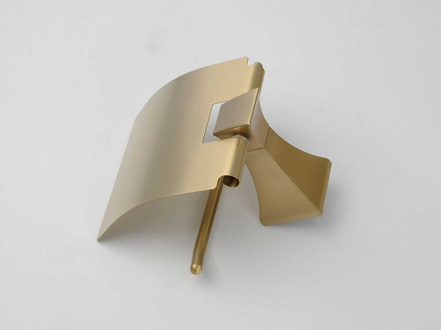 Mawialux toilet accessoire set - geborsteld goud - 4 delig - afbeelding 16 van  25