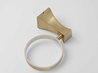 Mawialux toilet accessoire set - geborsteld goud - 4 delig - afbeelding 6 van  25