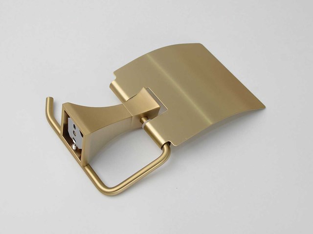 Mawialux toilet accessoire set - geborsteld goud - 4 delig - afbeelding 15 van  25
