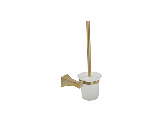 Mawialux toilet accessoire set - geborsteld goud - 4 delig - afbeelding 21 van  25