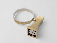 Mawialux toilet accessoire set - geborsteld goud - 4 delig - afbeelding 5 van  25