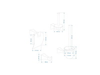 Mawialux toilet accessoire set - geborsteld goud - 4 delig - afbeelding 17 van  25