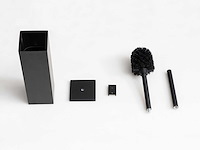 Mawialux toilet accessoire set - mat zwart - afbeelding 2 van  7