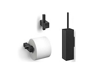 Mawialux toilet accessoire set - mat zwart - afbeelding 7 van  7