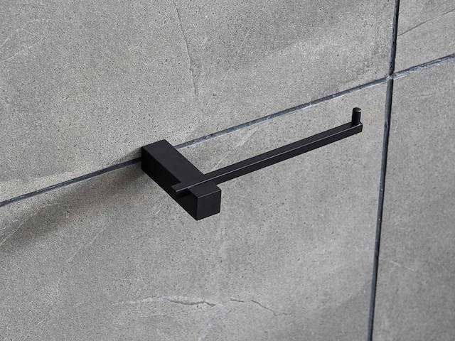 Mawialux toilet accessoire set - mat zwart - afbeelding 1 van  3