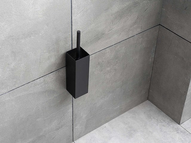 Mawialux toilet accessoire set - mat zwart - afbeelding 2 van  3