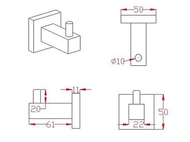 Mawialux toilet accessoire set geborsteld rvs - afbeelding 3 van  5