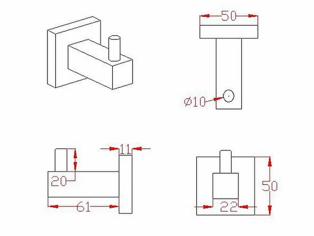 Mawialux toilet accessoire set geborsteld rvs - afbeelding 3 van  5
