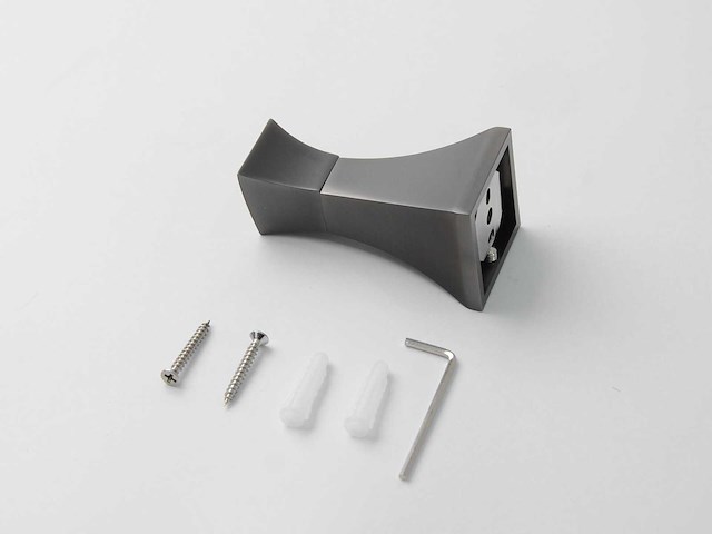 Mawialux toilet accessoire set gunmetal grey 4 delig - afbeelding 7 van  25