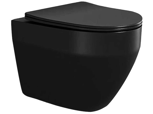 Mawialux turbo flush toilet - mat zwart - afbeelding 1 van  1