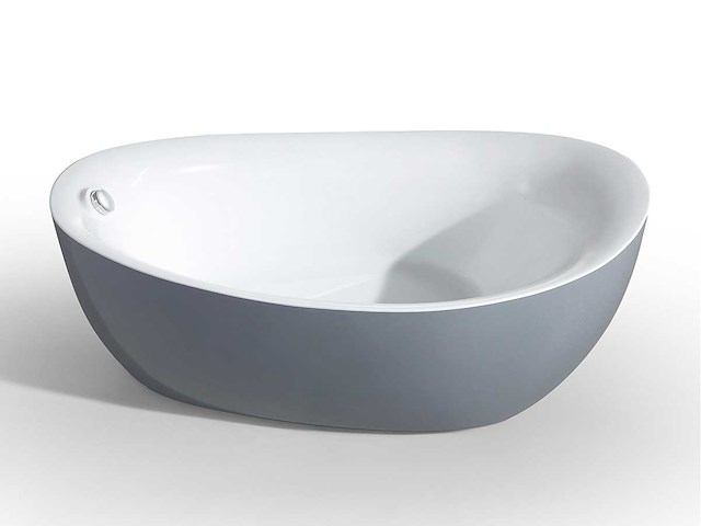 Mawialux vrijstaand acryl bad - glans wit - afbeelding 4 van  9