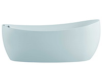 Mawialux vrijstaand acryl bad - glans wit - afbeelding 6 van  9