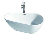 Mawialux vrijstaand acryl bad - keuze uit mat wit of glans wit - afbeelding 4 van  8