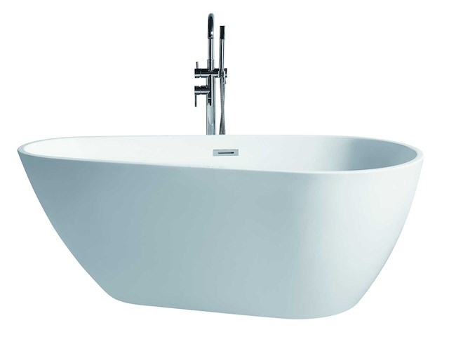 Mawialux vrijstaand acryl bad - keuze uit mat wit of glans wit - afbeelding 3 van  8