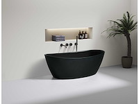 Mawialux vrijstaand acryl bad - keuze uit mat zwart of glans wit - afbeelding 3 van  6