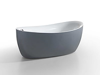 Mawialux vrijstaand acryl bad - keuze uit mat/glans wit - afbeelding 2 van  9