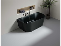 Mawialux vrijstaand acryl bad - mat zwart - afbeelding 3 van  5