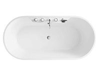 Mawialux vrijstaand acryl design bad met kraanwerk - keuze uit 3 kleuren - afbeelding 10 van  11