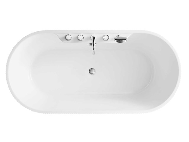 Mawialux vrijstaand acryl design bad met kraanwerk - keuze uit 3 kleuren - afbeelding 10 van  11