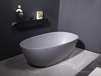 Mawialux vrijstaand bad - solid surface - mat grijs - afbeelding 5 van  8