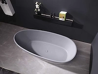 Mawialux vrijstaand bad - solid surface - mat grijs - afbeelding 2 van  8