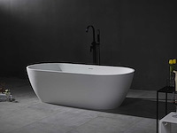Mawialux vrijstaand bad - solid surface - mat wit - afbeelding 2 van  5