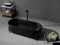 Mawialux vrijstaand bad - solid surface - mat zwart - afbeelding 5 van  5