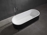 Mawialux vrijstaand bad - solid surface - wit/zwart - afbeelding 6 van  8